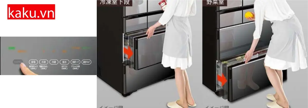 Cửa điện trợ lực tiện lợi của tủ lạnh