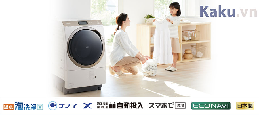 Máy giặt nội địa Nhật cao cấp nhất thương hiệu Panasonic năm 2020
