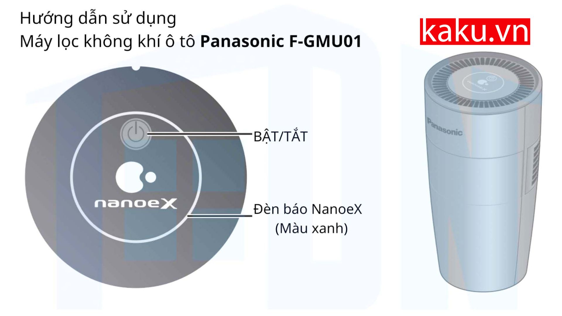 máy lọc không khí ô tô Panasonic F-GMU01